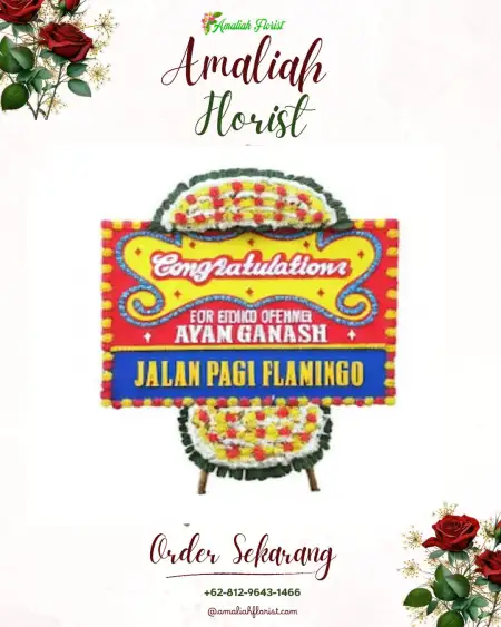 Sewa Papan Bunga Keleng